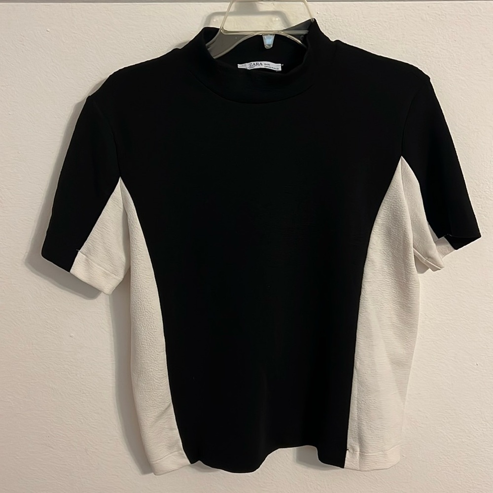 Zara Black and White top